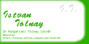 istvan tolnay business card